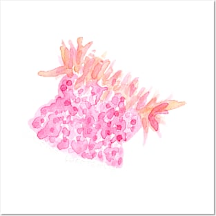 pinky peach anemone Posters and Art